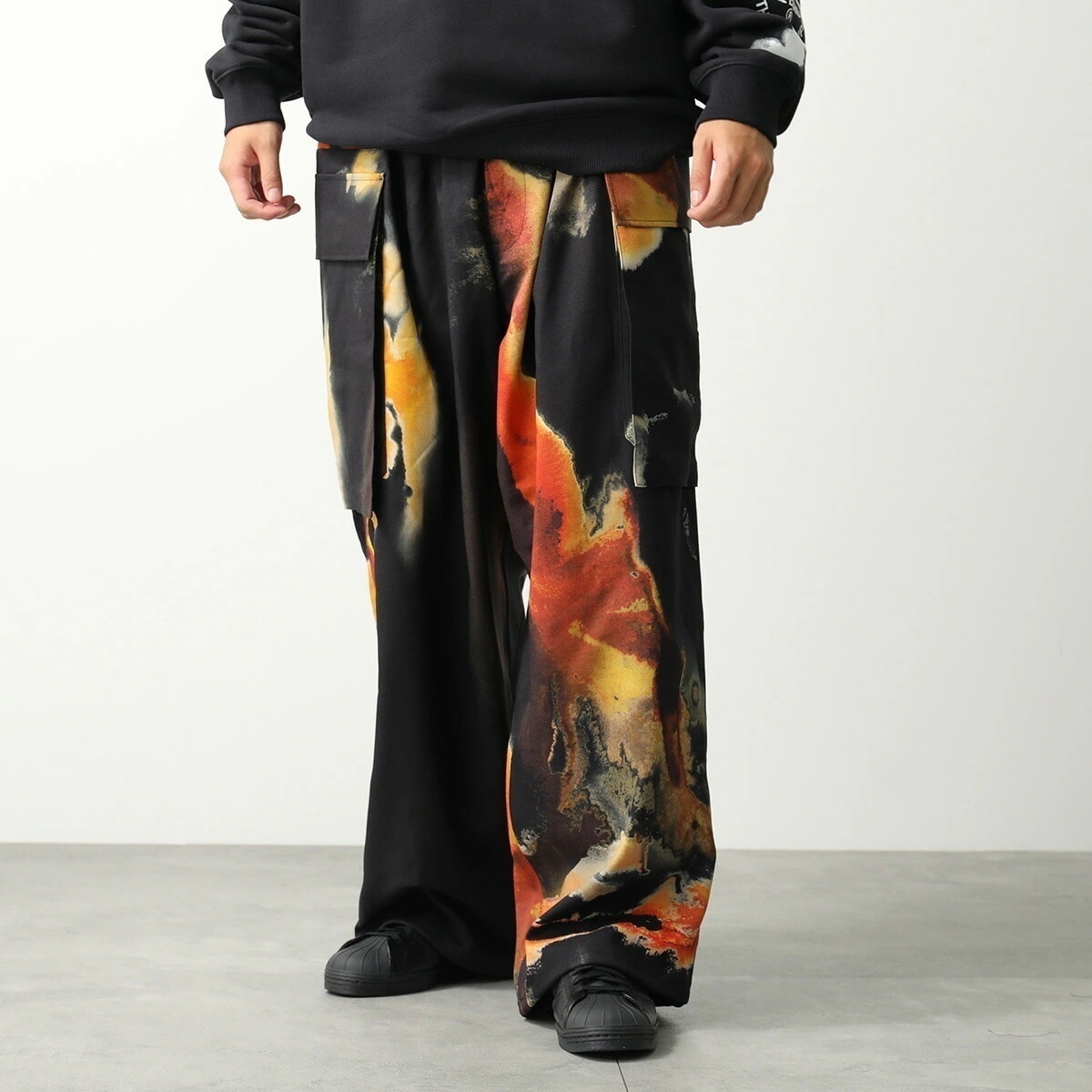 Y-3 ワイスリー カーゴパンツ SPORT UNIFORM CARGO PANTS KA9630 メンズ ワイドパンツ ポリエステル ロゴ BLACK/MULTCO