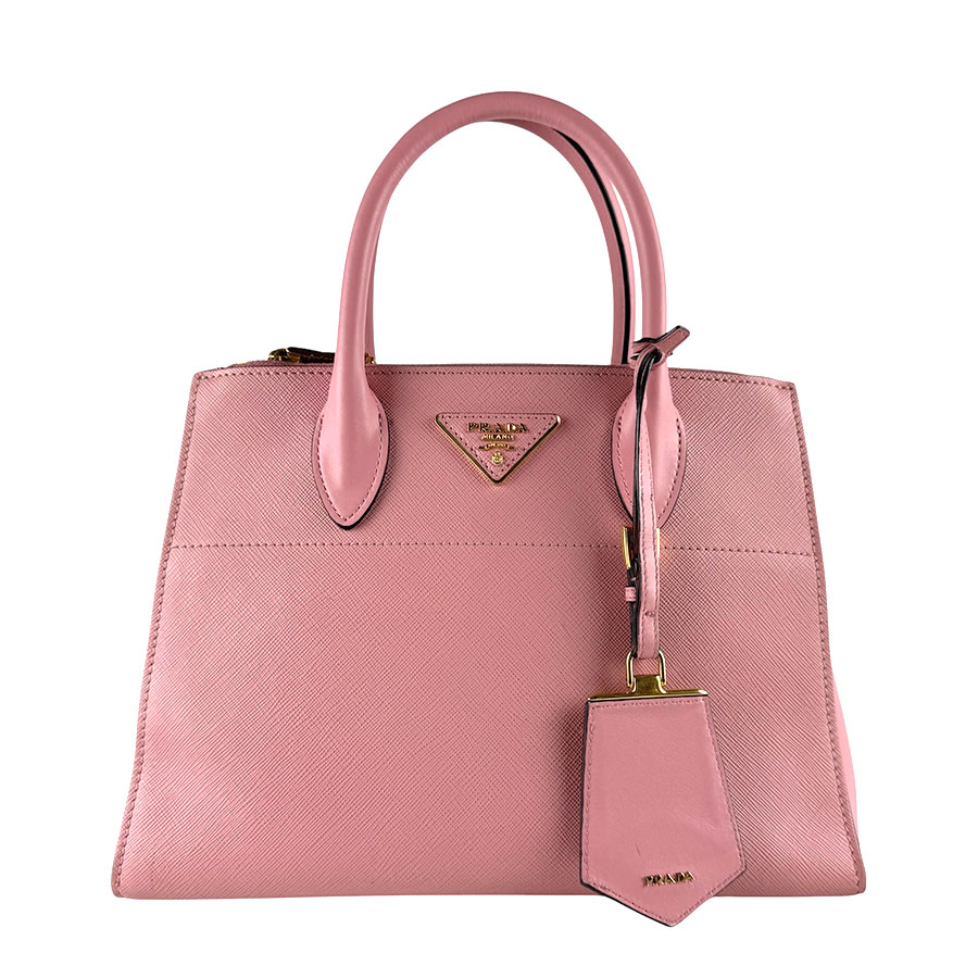 プラダ PRADA ハンドバッグ パラディグム レザー ピンク レディース 1BA103 z9688