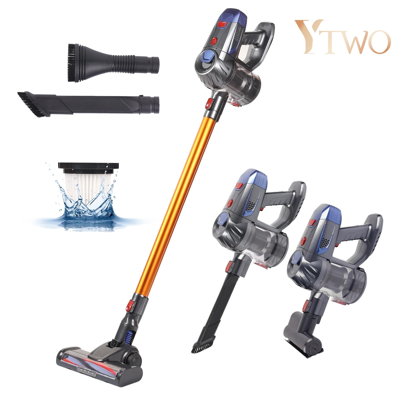 16205.0 65% OFFワイヤレス床掃除機,ほうき,ほうき,床の掃除,デュアルエンジン,LED,家庭用 - AliExpress