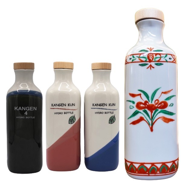 当日/翌日配送　還元くん4　赤絵/リーフピンク/リーフブルー/織部　【3ヶ月以内の破損はメーカー補償があります】　ボトルにお茶を入れるだけで簡単に水素茶が出来る！【365日ヤマト倉庫出荷】