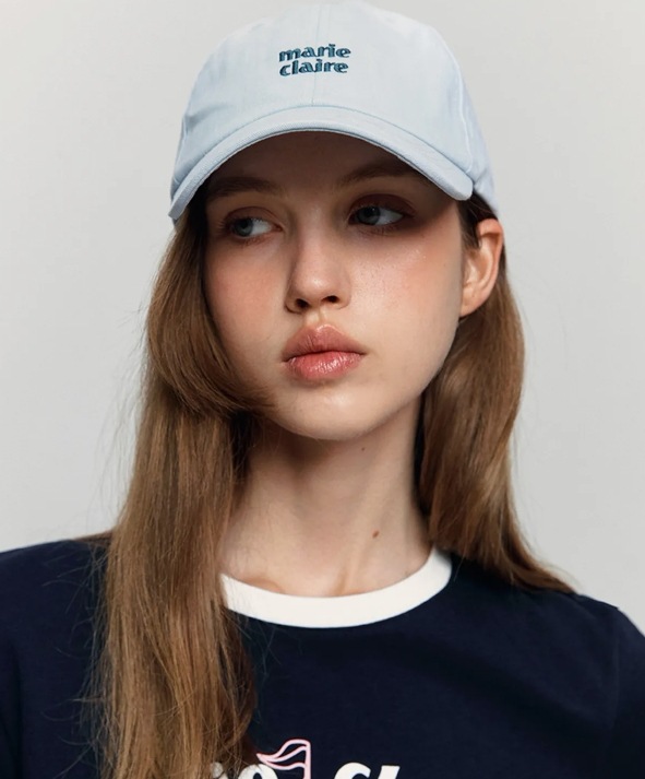 Marie Small Logo Ball cap (sky blue)