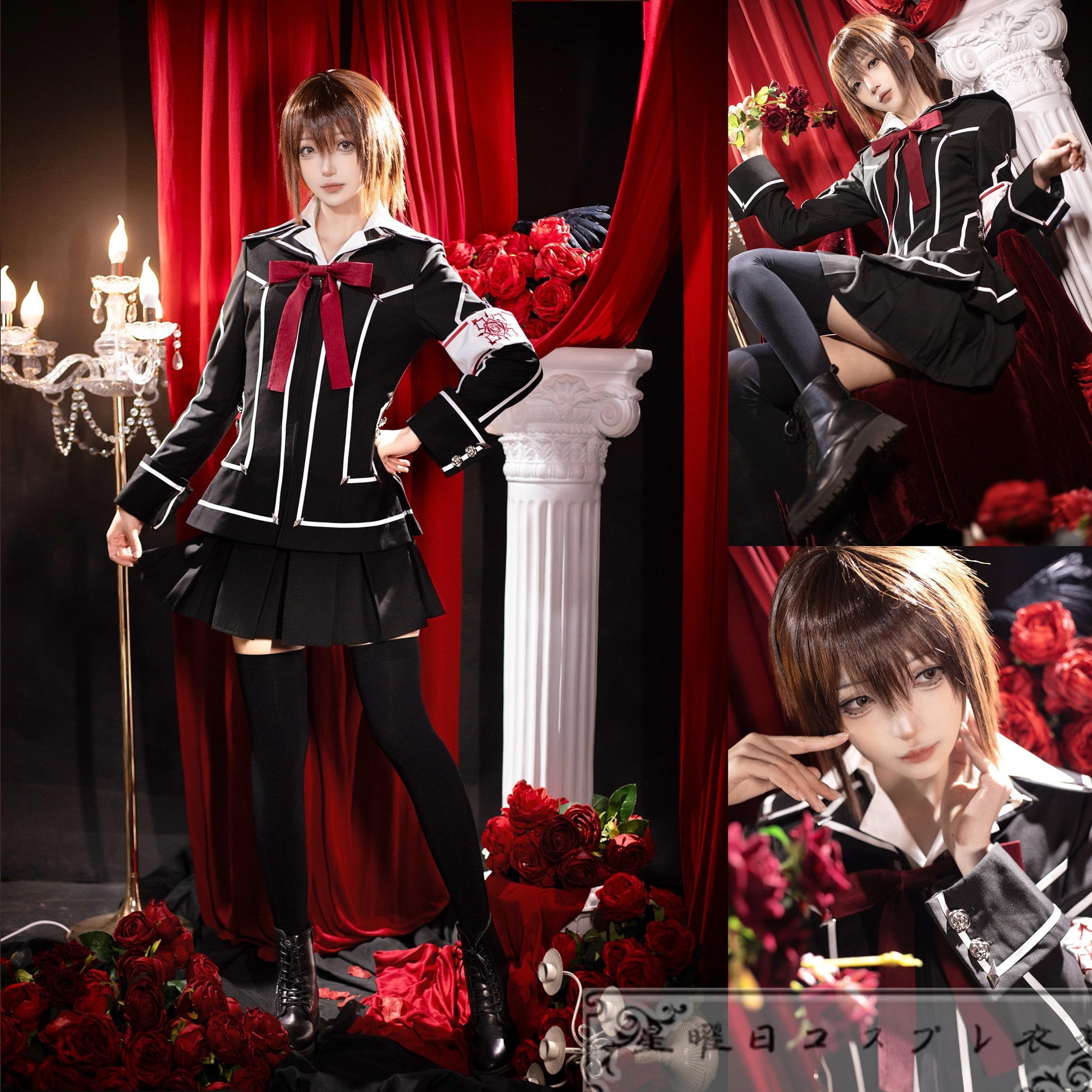 『一部在庫あり』 ヴァンパイア騎士 夜間部 日間部 優姫ゆうき 女子制服 コスプレ衣装 コスチューム
