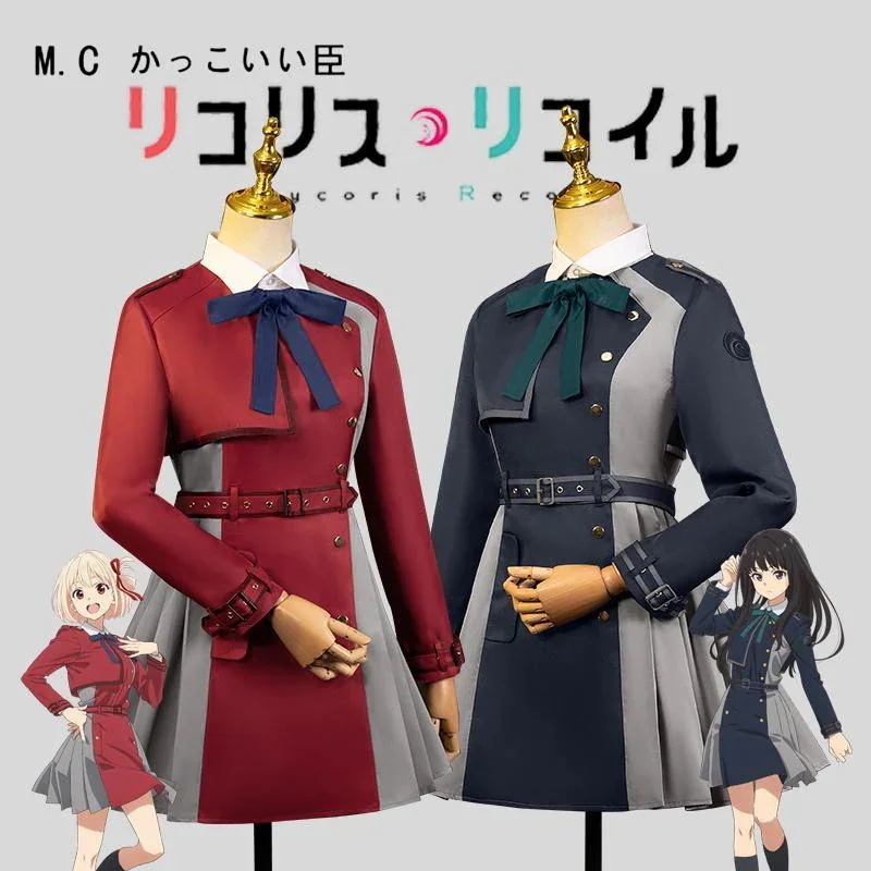 リコリスcos锦木千束c服井上滝奈アニメ服フルセットかつらコスプレ女装30%制限
