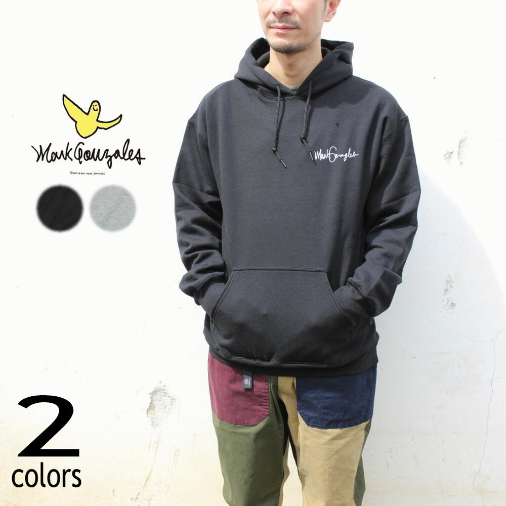 正規品 マークゴンザレス Mark Gonzales スウェット パーカー MG21W-C05 ブラック グレー