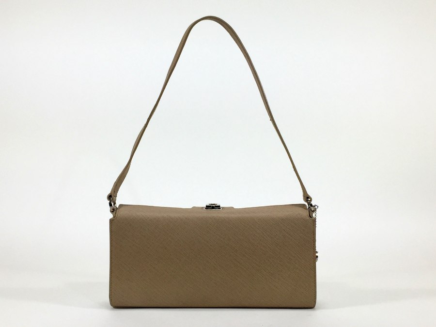 ハンドバッグ ガンチーニ レザー ベージュ 【中古品】