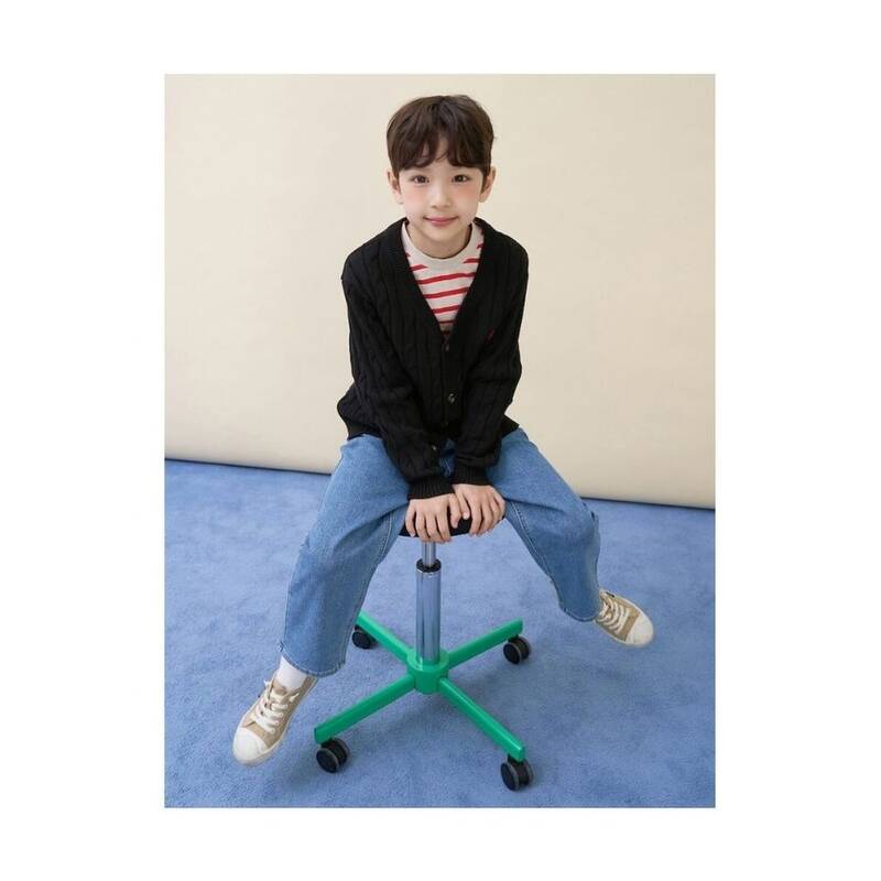 ビーンポールキッズ BEANPOLE KIDS クラシックケーブルVネックカーディガン ブラック (BI615AUE35) BI615AUE35 344357