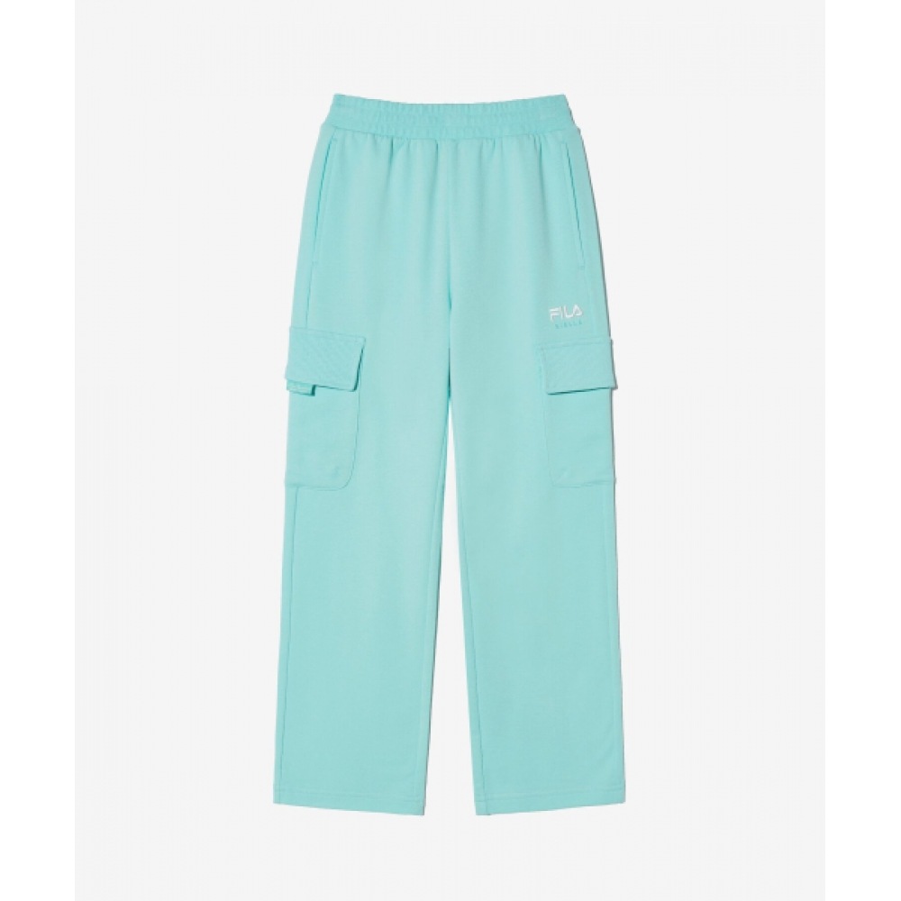 フィラ KIDS 女の子用カーゴジャージーパンツ (FK2FPH1302FLMI)