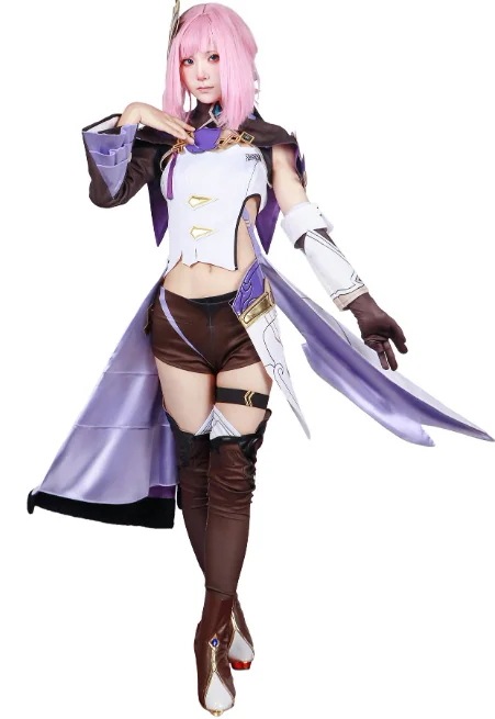 崩壞3rd Elysia エリシア コスプレ衣装+ ウイッグ 崩壞3rd エリシア コスチューム