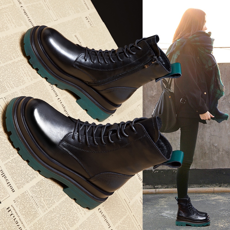 チェルシーショートブーツ マーティンブーツ 厚底ブーツ レザーブーツ. レディースシューズ. 秋冬 カジュアル ブーツ a3614