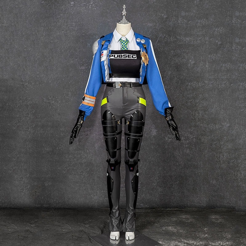 zhu yuan-女性のためのコスプレ衣装,ゼロゾーン,女の子のためのクールな青いユニフォーム,ハロウィーン,カーニバル,ロールプレイ衣装