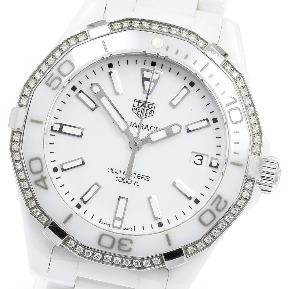 タグホイヤー TAG HEUER WAY1396.BH0717 アクアレーサー ダイヤベゼル クォーツ レディース 良品 _961637【中古】