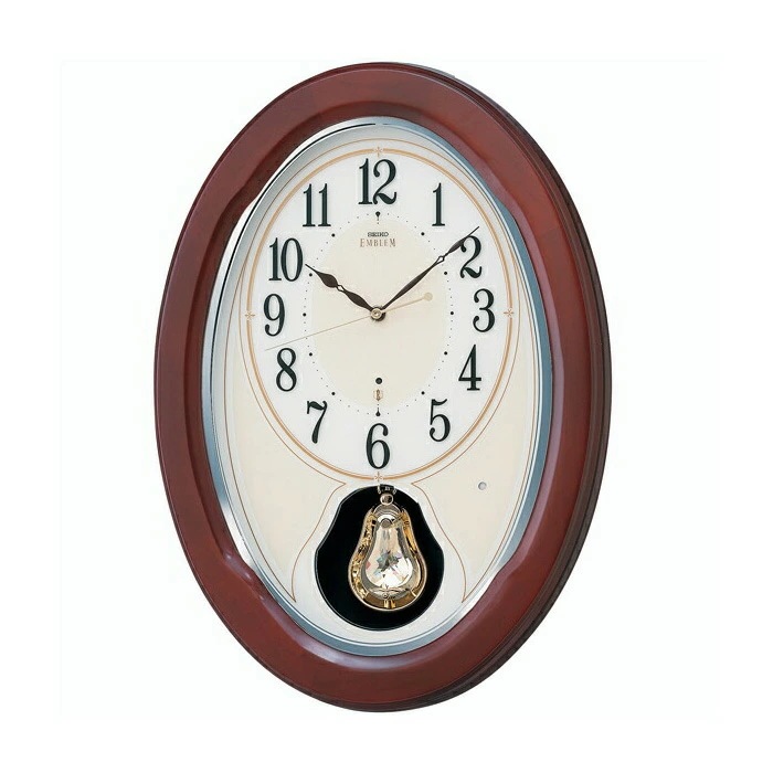 [SEIKO EMBLEM] セイコーエンブレム 掛時計 HS445B セイコー クロック インテリア 電波クロック メロディ