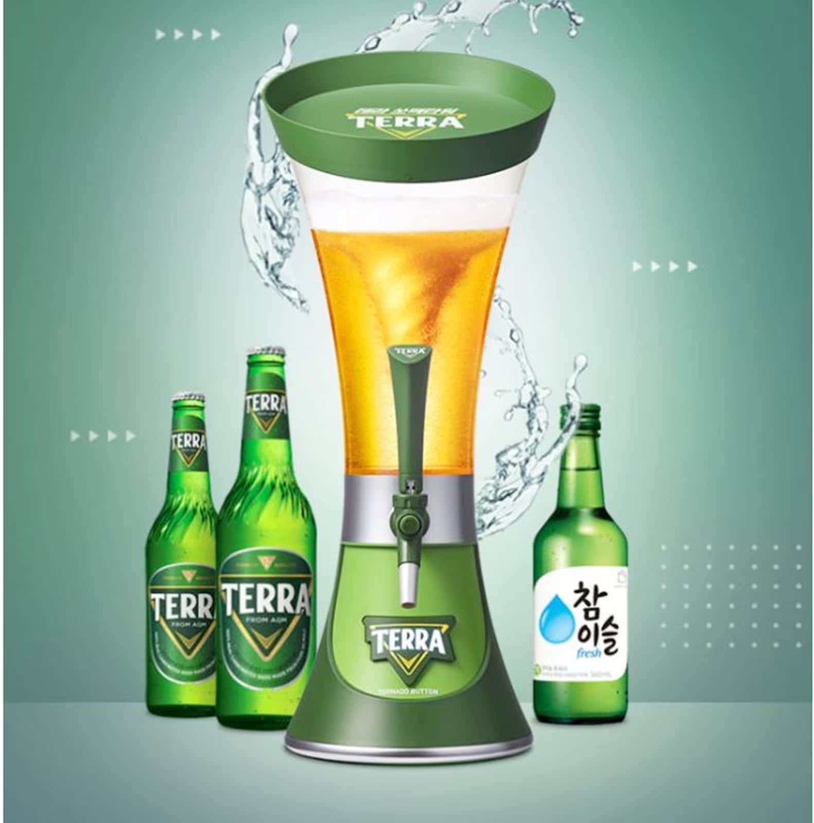 HITE Jinro Terra トルネード/ミキサー/タワー/焼酎ビール混合製造機/ディスペンサー/SOMAC TOWER/公式グッズ