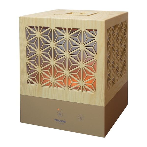 加湿器 EL-C36L ＮB 木目ナチュラルブラウン 組子調 超音波式加湿器 木造6畳/コンクリ8畳まで