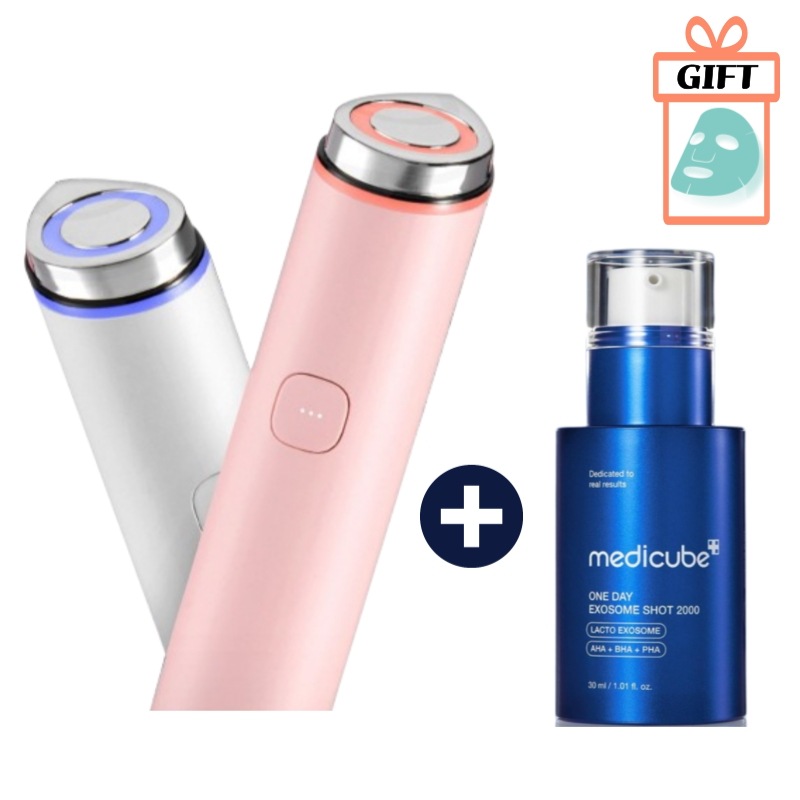 ホワイト/ピンク】 ブースタープロ ミニ 美顔器 + エクソソーム