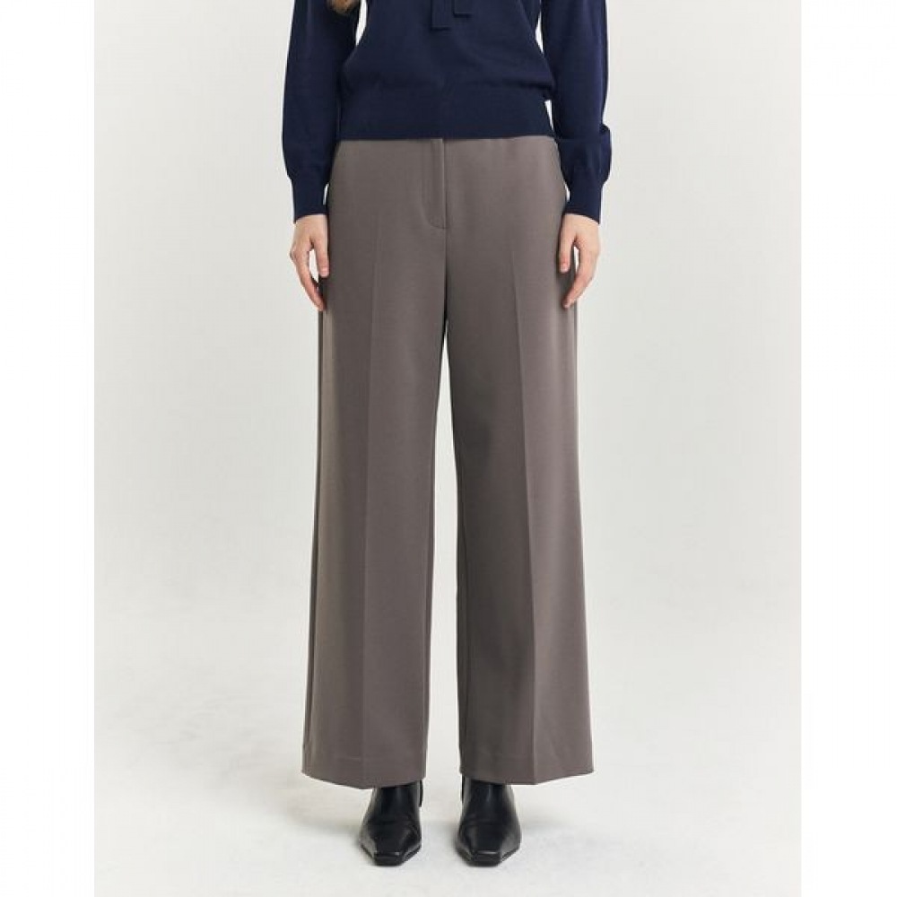 [ヘッジスレディース] 24FW ワイドスラックスライトブラウン HSPA4DP73W1