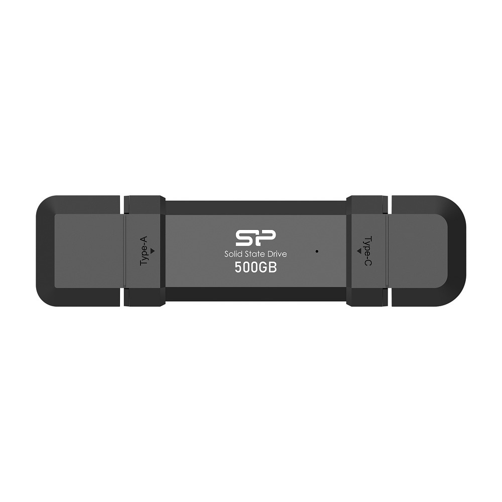 Silicon Powerシリコンパワー DS72シリーズ 500GB USB3.2(Gen 2)Type-C/Type-A スティック型ポータブルSSD SP500GBUC3S72V1K