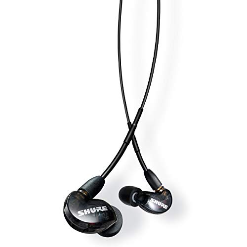SHURE シュア イヤホン AONIC 215 有線 マイク付き SE215DYBK UNI-A トランスルーセントブラック 高遮音性 ゲーム ゲーミング カナル型 ワイヤレス変換可(別売) MMC 14,000円