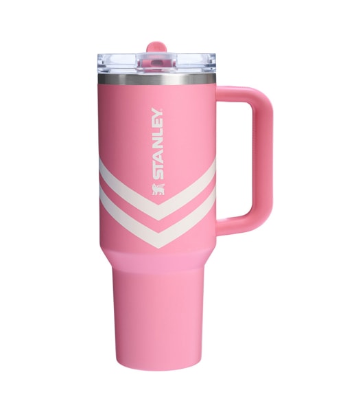 【STANLEY】 QUENCHER PRO TOUR FLIP STRAW TUMBLER 1.18L PLUMERIA CHEVRON タンブラー 正規品