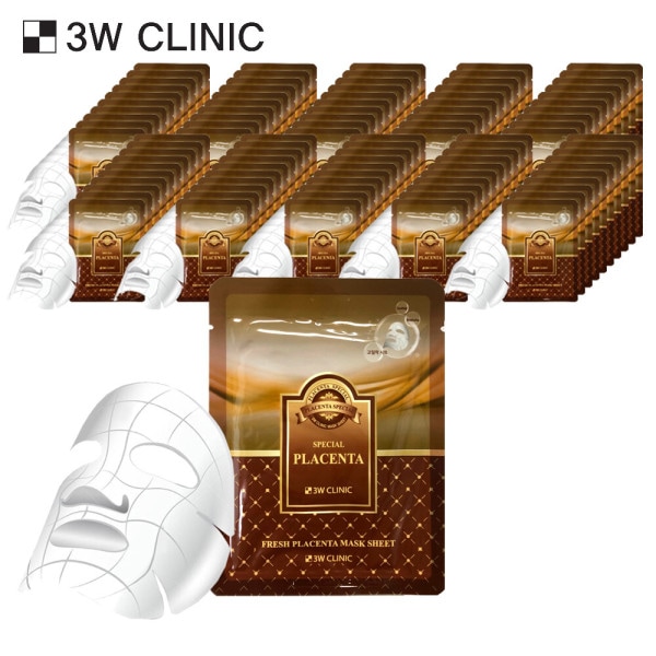 3WCLINICフレッシュプラセンタマスクシート100枚