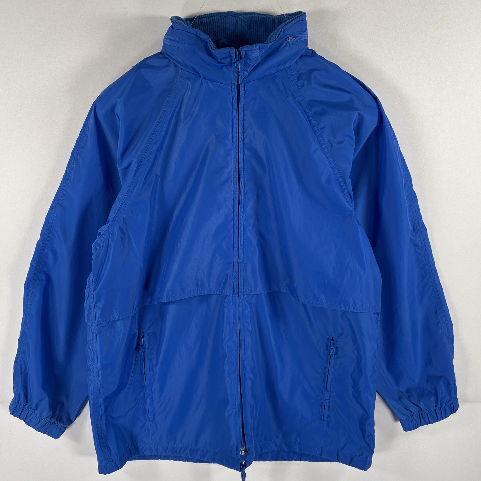 古着 80s/80年代 ヴィンテージ ナイロンジャケット フルジップ フーディ メッシュライナー S ブルー レディース 5,170円