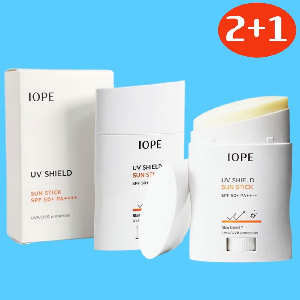 [2+1]UVシールド サンスティック SPF50+PA++++ 20g x 3個 / 韓国サンスティック日焼け止めスキントーンアップサンクリームサンケア