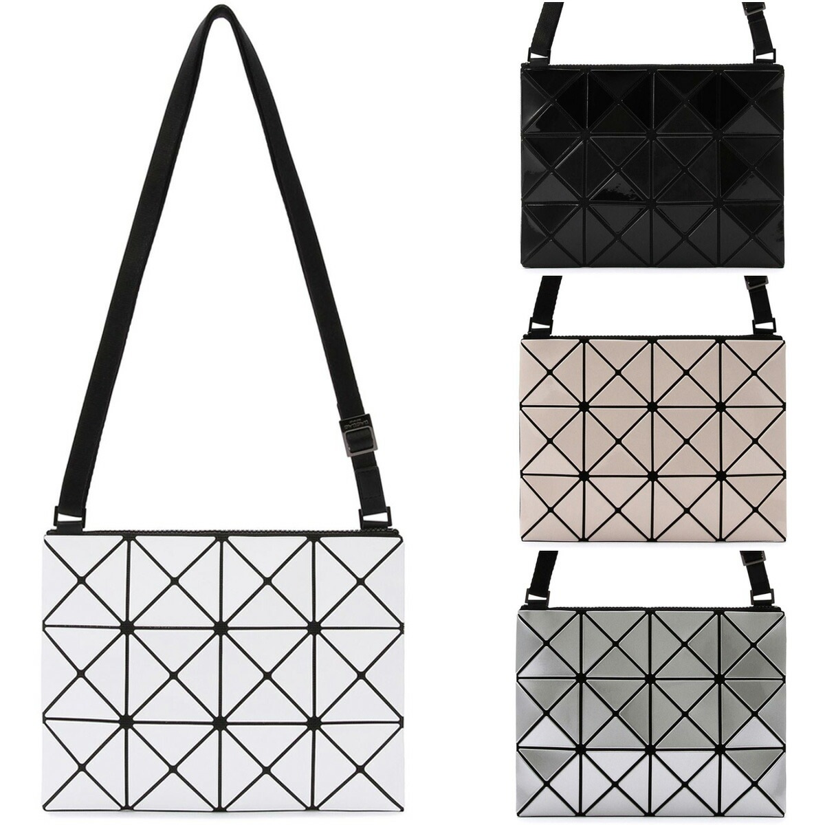 バオバオ BAO BAO ISSEY MIYAKE 【LUCENT】 ショルダーバッグ ホワイト ブラック ベージュ シルバー 全4色 BB AG056