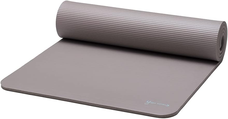 ヨガワークス(Yogaworks) ピラティスマット ヨガマット 12mm (モカ)