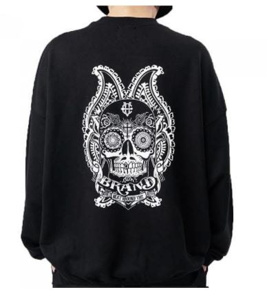 [EIGHTVOLUME] スカルオーバーフィットマンツーマン