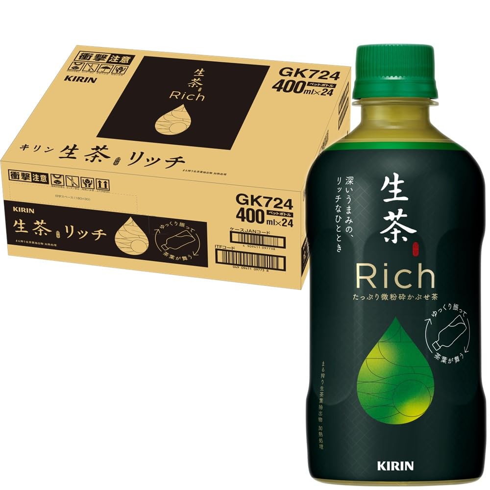 キリン 生茶 リッチ 400ml 24本 お茶 緑茶 無糖茶 ペットボトル