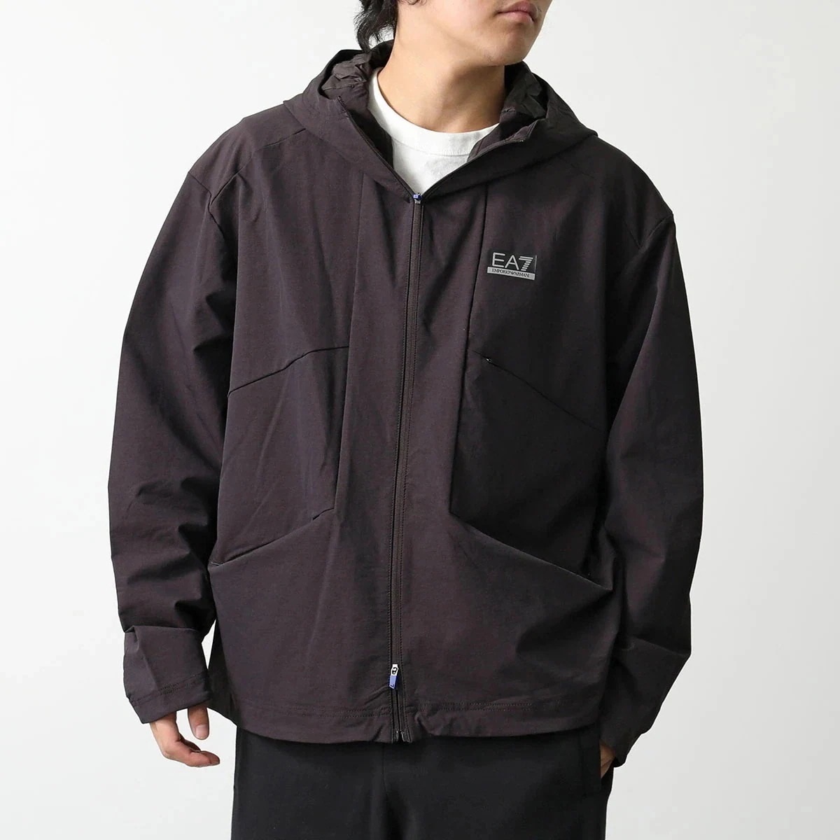 EA7 EMPORIO ARMANI エアセッテ エンポリオアルマーニ フーディジャケット 6DPM55 PNBWZ メンズ ブルゾン ウインドブレーカー 17 【mega】