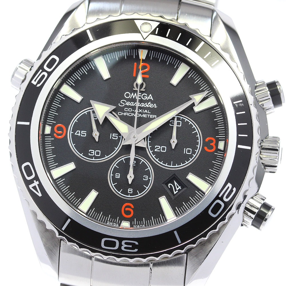 オメガ OMEGA 2210.51 シーマスター プラネットオーシャン コーアクシャル クロノグラフ 自動巻き メンズ 良品 保証書付き_824209【中古】