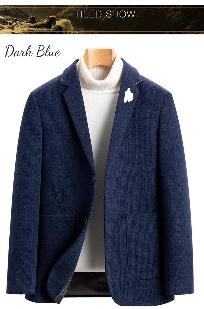 贩売促进 プレゼント メンズ ブレザー ビジネスジャケット カジュアルジャケット 細身 父の日 アウター 通勤 2つボタン スリムジャケット ウール混 メルトンジャケット 冬服 ギフト 紳士品 テーラ