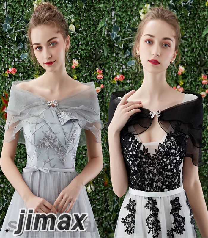 13色入 結婚式 ショール ボレロ パーティボレロ パーティーショール 結婚式ボレロ フォーマルショール ストール ビジューショール レッド　ブラック　ワイト ホワイトデー プレゼント