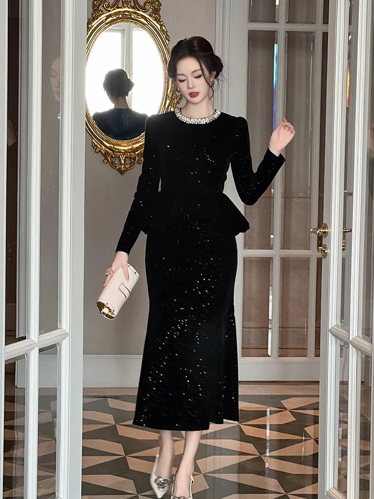 春 フリル キラキラ ワンピース ドレス パーティー キャバ 大人 同窓会 披露宴 卒業式 結婚式 演奏会 ウェディング 二次会 メガ割 5,636円