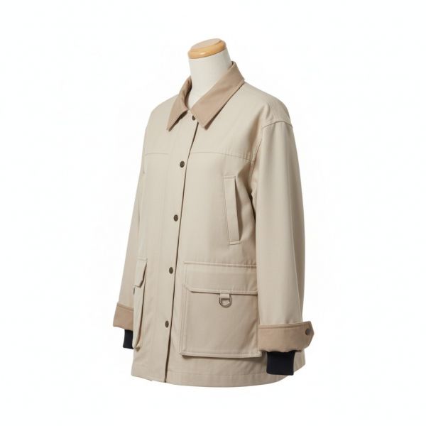 (Womens) Half Hunting Jacket_Cream
