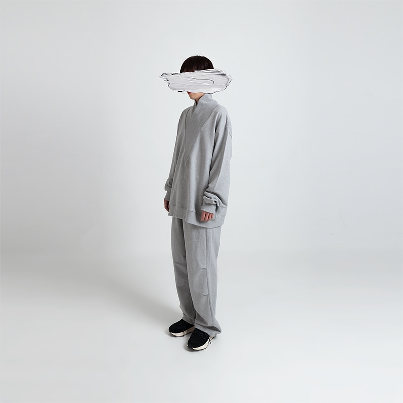 21FW-100-MTM01-ブイハイネック襟マンツーマンTシャツ-SWH