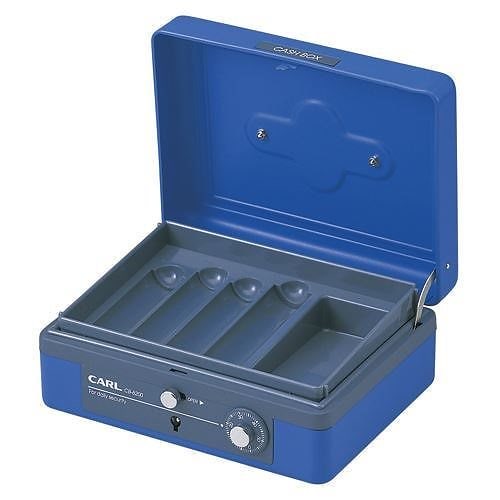 （まとめ買い）キャッシュボックス（L） ブルー CB-8200-B 00016517 [x3]