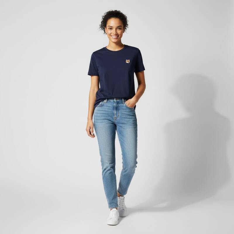 メゾン・キツネ フォックスヘッド レディース半袖Tシャツ LW00105KJ0008 P476