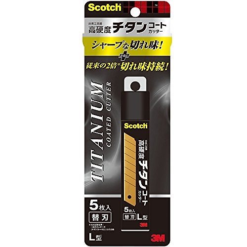 （まとめ買い）スコッチチタンコートカッター 替刃L5枚 TI-CRL5 00019437 [x10]