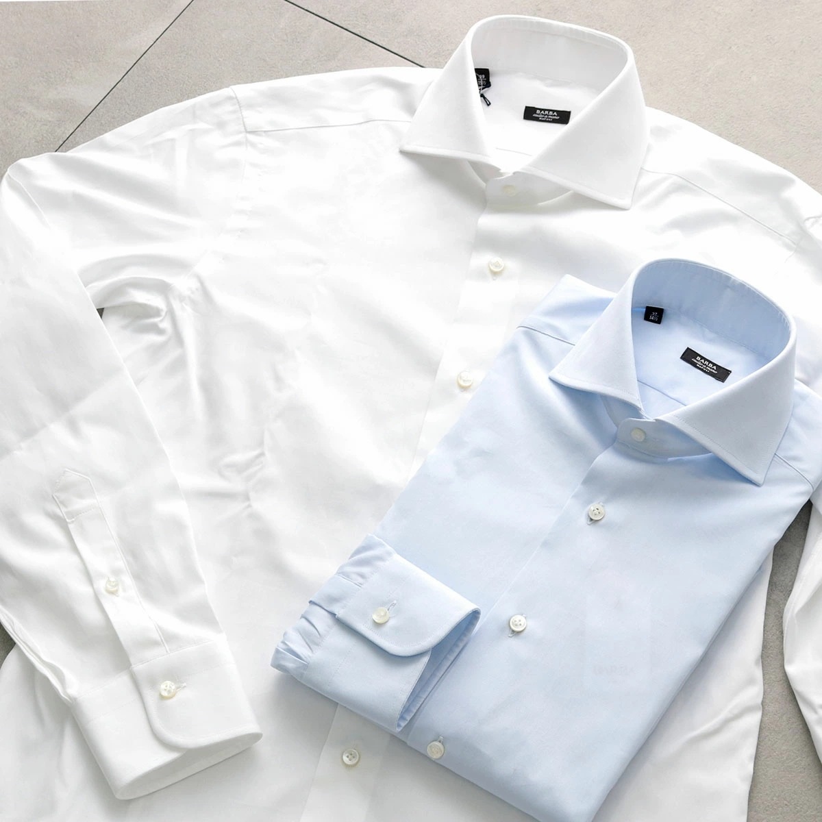 BARBA バルバ シャツ NEW BRUNO ROYAL OXFORD WIDE COLOR I1U73P01PZ メンズ 長袖 コットン オックスフォード カッタウェイ 無地 カラー2色