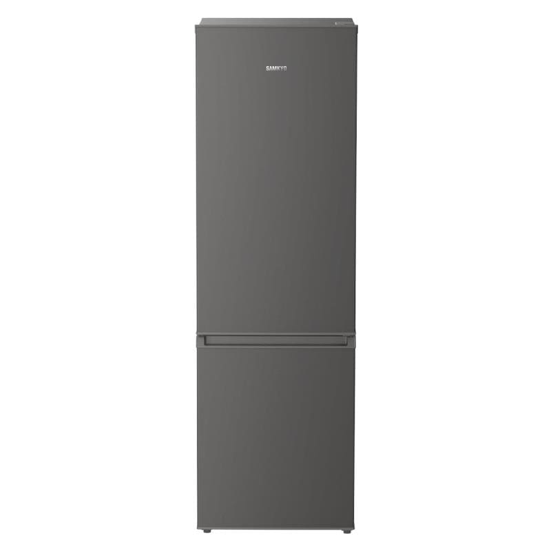 SAMKYO 165L 冷蔵庫 幅44cm スリム 大容量 超薄 省スペース 7段階温度調節 冷凍容量51L 右開き 2ドア 省エネ 静音 2人暮らし 家庭用 GU165S グレー
