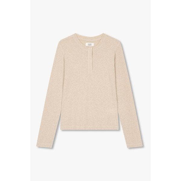 ヘンリーネック長袖Tシャツ9105322116015