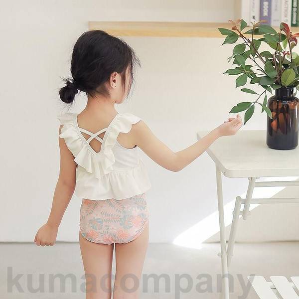 子供水着 3点セット キッズ 花柄 ラッシュガード 女の子 ガールズ ジュニア キッズ プリンセス ベビー水着 女児 水着 子ども用 子供 キャップ付き セパレート