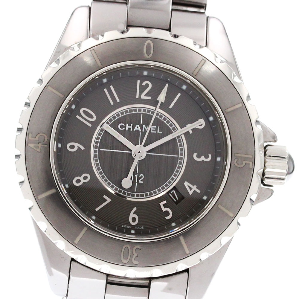 シャネル CHANEL H2978 J12 クロマティック デイト クォーツ レディース 良品 _861914【中古】