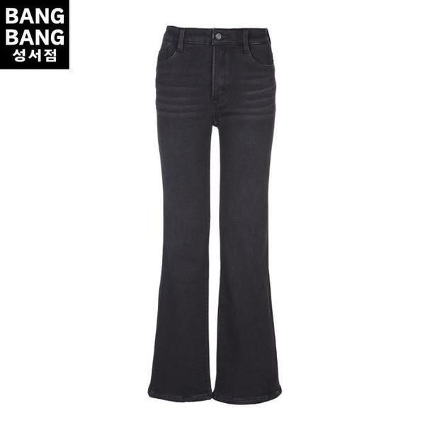 HC04 冬の女性 裏起毛ボンディング ブーツカット 黒スパンジーンズ インバンド 暖かく快適なフレア (S42597943)