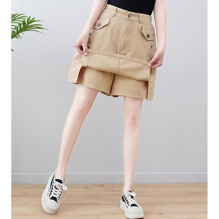 パンツ ショート丈パンツ スカート付き トレンド ショート パンツ レディース ボトムス