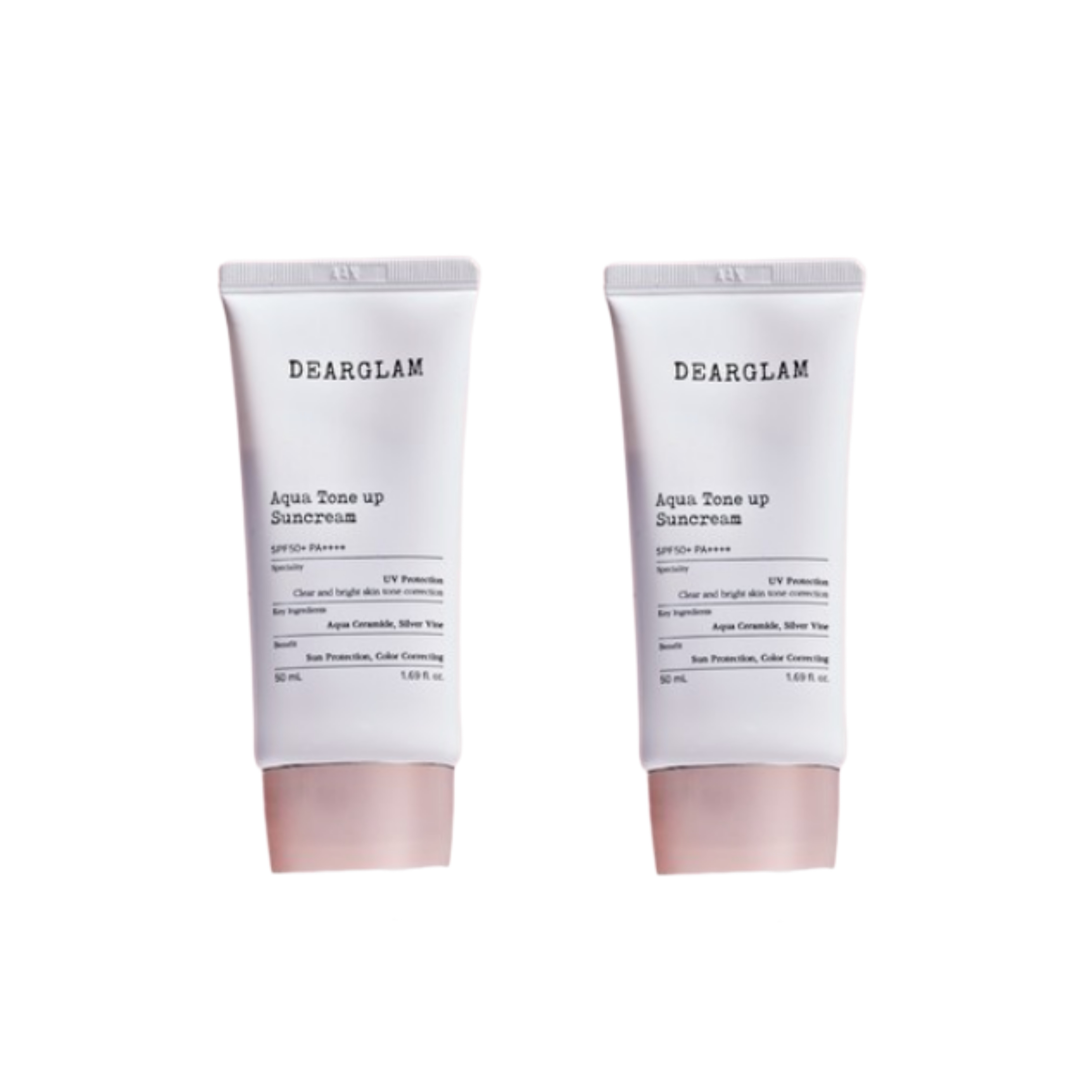 【2本セット】アクアトーンアップサンクリーム 50ml 水分 x UVケア 下地にも使えるしっとりトーンアップ 韓国コスメ 正規品