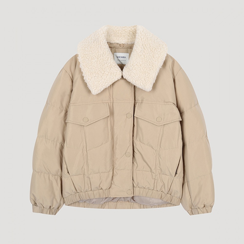 (シーズ・ミス) ブックリーパーカラーダックダウンジャンパー_ssdjpo42120_BE