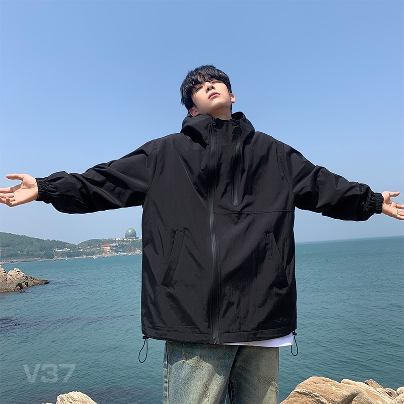 アウトドアフードブラック戦士ジャケットメンズ春と秋2023新潮カップル登山ソフトシェルジャケット